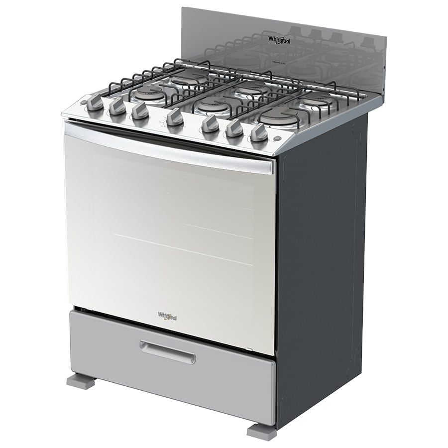 Whirlpool WFR3200D cocina Cocina independiente Gas Encimera de gas Gris