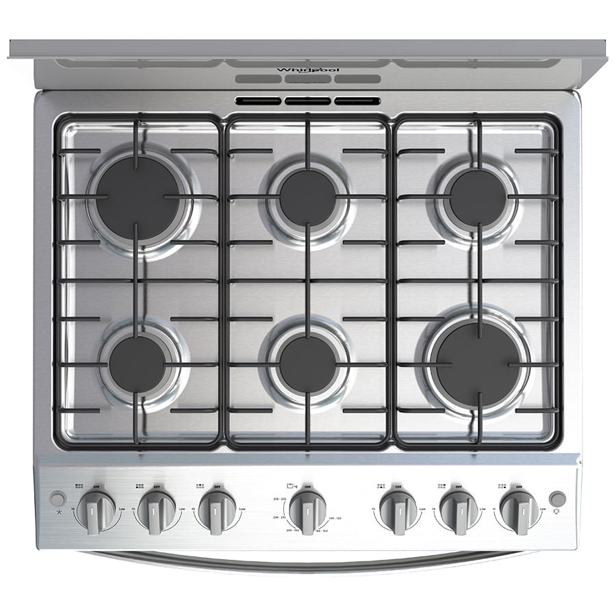 Whirlpool WFR3200D cocina Cocina independiente Gas Encimera de gas Gris
