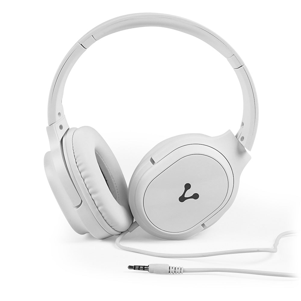 Vorago HP-301-WH audífono y auriculare Audífonos Alámbrico Diadema Llamadas/Música Blanco, 20 - 20000 Hz, 183 g