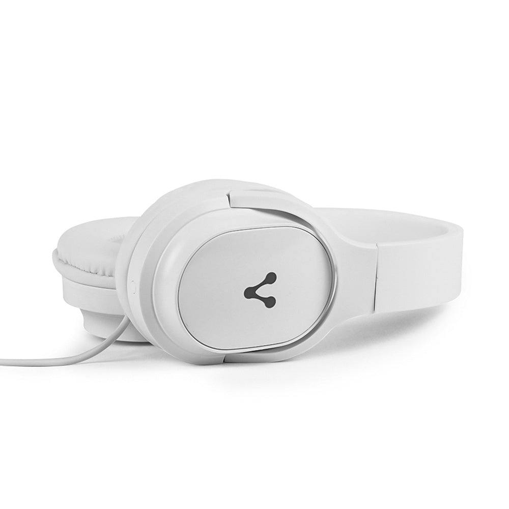 Vorago HP-301-WH audífono y auriculare Audífonos Alámbrico Diadema Llamadas/Música Blanco, 20 - 20000 Hz, 183 g