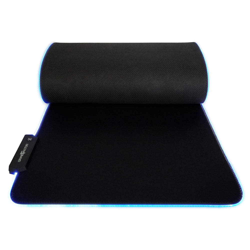 Mouse Pad GAME FACTOR MPG500, Monótono, Base Antideslizante, Negro