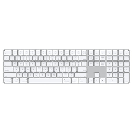 Apple MK2C3LL/A teclado Universal USB + Bluetooth QWERTY Inglés de EE.UU. Plata, Blanco, Tamaño completo (100%), Inalámb
