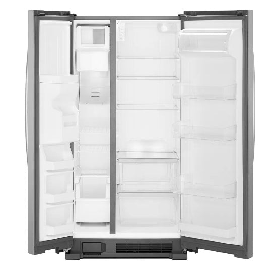 Whirlpool WD5620S nevera puerta lado a lado Independiente 700 L Gris, Acero inoxidable
