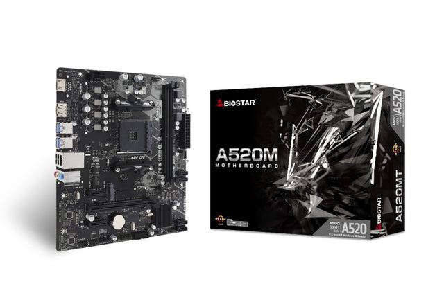 Biostar A520MT placa base AMD A520 Enchufe AM4 Micro ATX, DDR4-SDRAM | Placas base