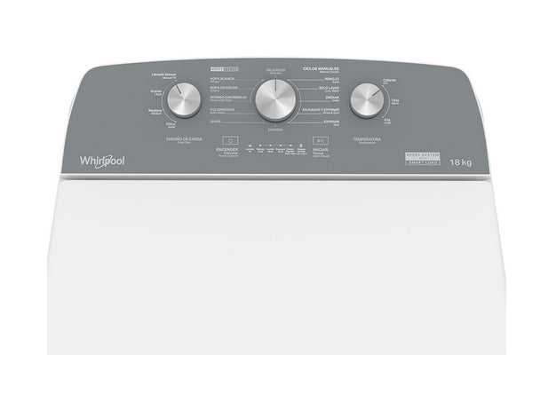 Whirlpool 8MWTW1813MJM lavadora Carga superior 18 kg 770 RPM Blanco