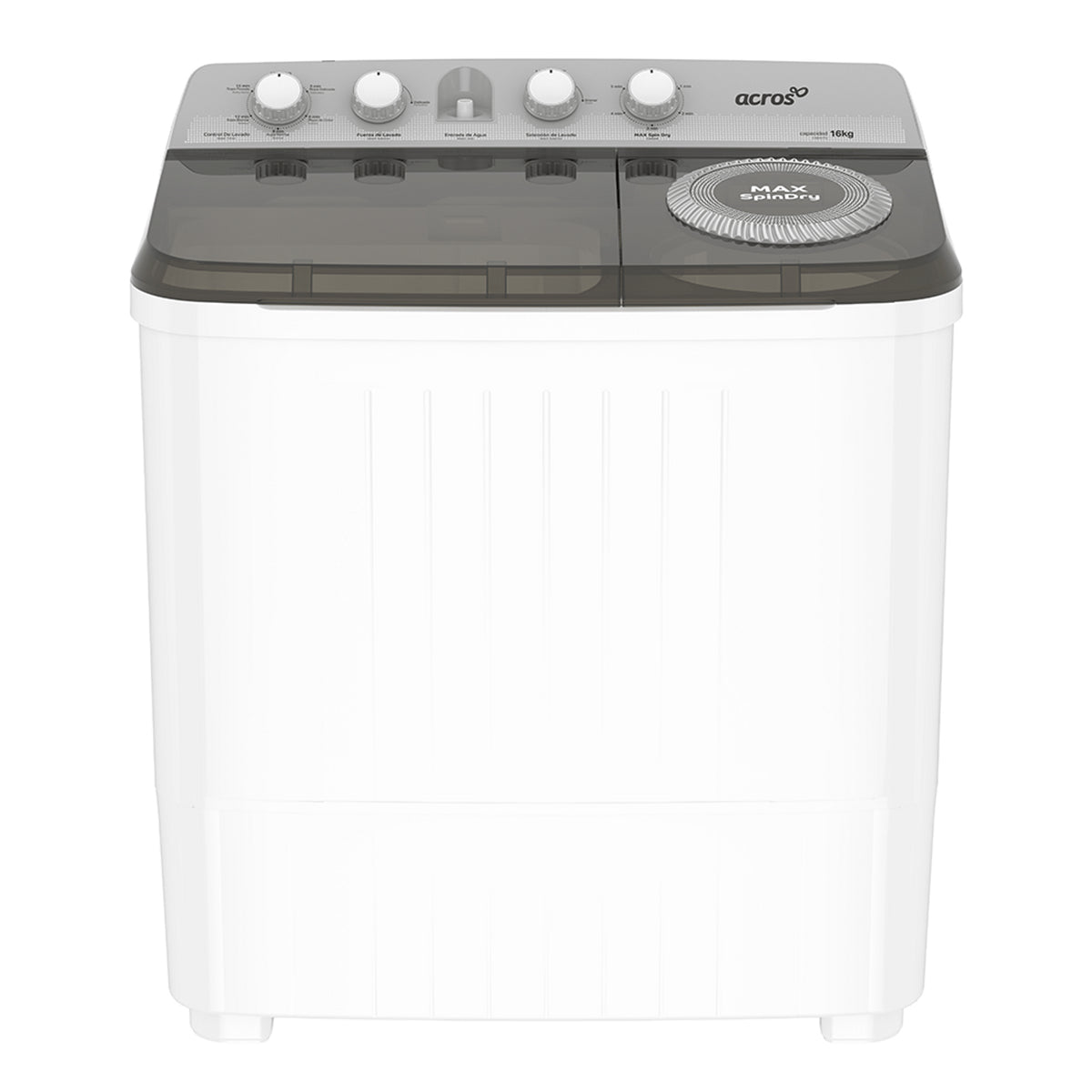 Acros ALD1645JE lavadora Carga superior 16 kg Blanco