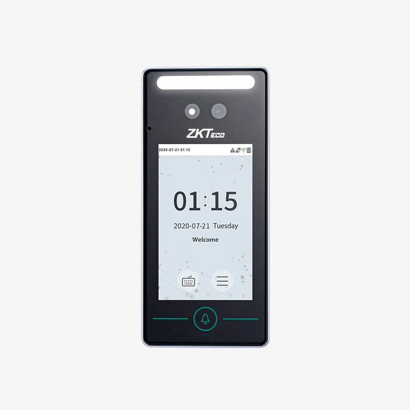 ZKTeco SpeedFace-V4L TA Terminal de reconocimiento facial Negro, Plata, Wifi, Lector de chip/tarjeta de acceso