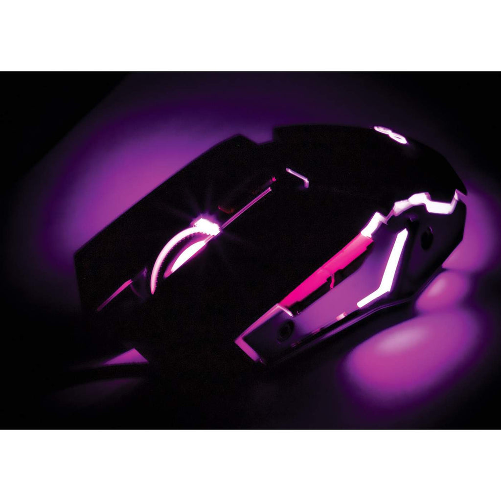 Manhattan Mouse óptico Gaming LED con cable, Diestro, USB tipo A, 3200 DPI
