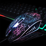 BRobotix 458977 teclado Ratón incluido Juego USB Negro