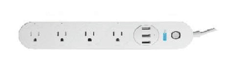 DuoSmart B50 regleta inteligente 4 salidas AC Blanco