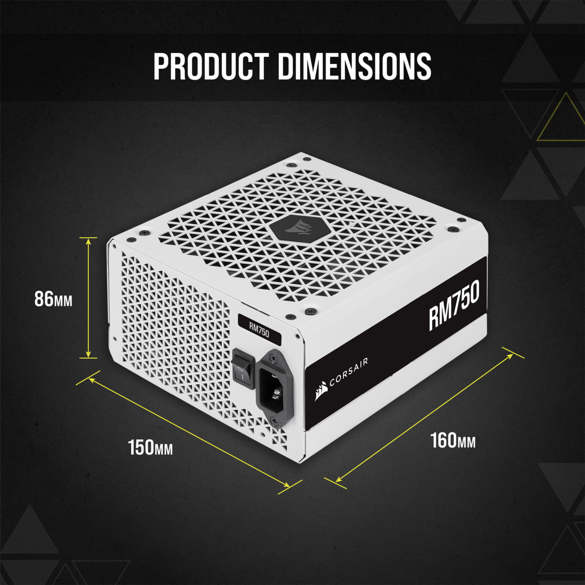 Corsair RM750 unidad de fuente de alimentación 750 W 24-pin ATX ATX Blanco