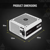 Corsair RM750 unidad de fuente de alimentación 750 W 24-pin ATX ATX Blanco
