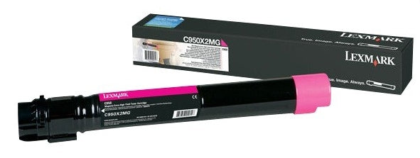 Lexmark C950X2MG cartucho de tóner 1 pieza(s) Original Magenta, 24000 páginas