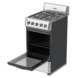 Whirlpool WWR3000S cocina Cocina independiente Gas Encimera de gas Gris