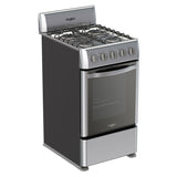 Whirlpool WWR3000S cocina Cocina independiente Gas Encimera de gas Gris