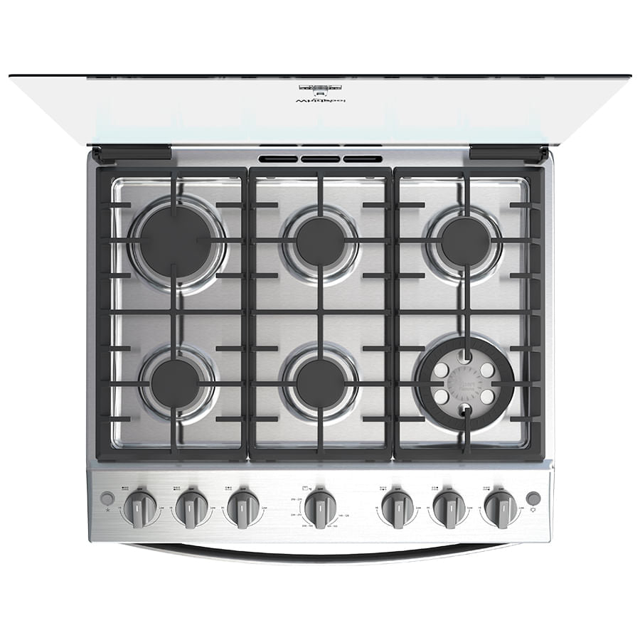 Whirlpool WFR5000D cocina Cocina independiente Gas Encimera de gas Gris