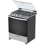Whirlpool WFR5000D cocina Cocina independiente Gas Encimera de gas Gris