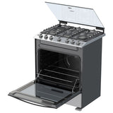 Whirlpool WFR5000D cocina Cocina independiente Gas Encimera de gas Gris