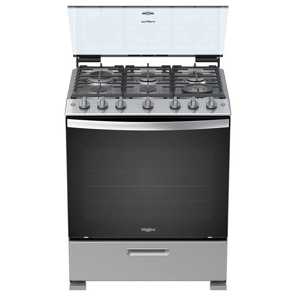 Whirlpool WFR5000D cocina Cocina independiente Gas Encimera de gas Gris