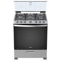 Whirlpool WFR5000D cocina Cocina independiente Gas Encimera de gas Gris