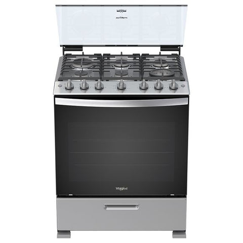 Whirlpool WFR5000D cocina Cocina independiente Gas Encimera de gas Gris