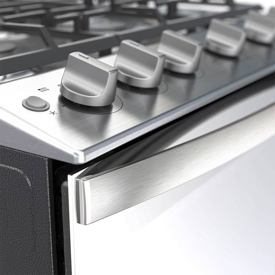 Whirlpool WFR5000D cocina Cocina independiente Gas Encimera de gas Gris