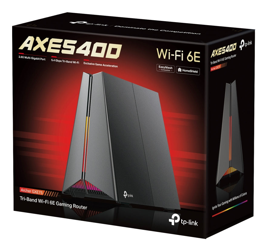 TP-Link Archer GXE75 Router Si Si RJ-45 Tribanda (2.4 GHz / 5 GHz / 6 GHz)