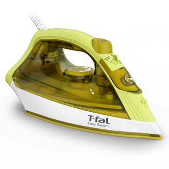 T-Fal FV1952X0 plancha Plancha de vapor en seco Piso de cerámica 1200 W Blanco, Amarillo, 20 g/min, 130 mm