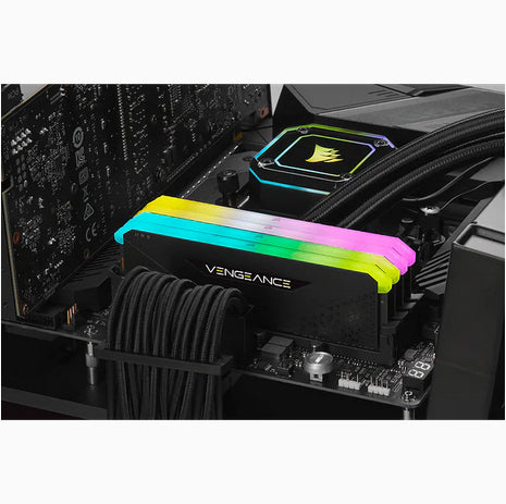 Corsair Vengeance RGB CMG8GX4M1E3200C16 módulo de memoria 8 GB 1 x 8 GB DDR4 288-pin DIMM, 3200 MHz, Negro