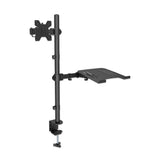 Manhattan Soporte para escritorio combinado con brazo para monitor y soporte para laptop Monitor Negro