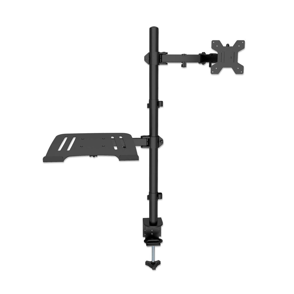 Manhattan Soporte para escritorio combinado con brazo para monitor y soporte para laptop Monitor Negro
