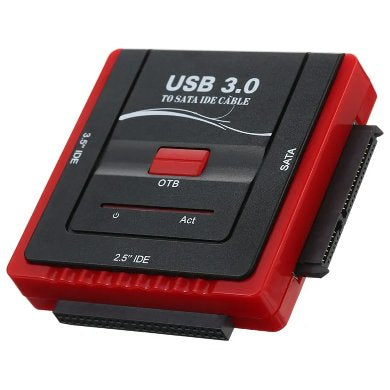 BROBOTIX Convertidor USB V3.0 a IDE/SATA 263809, Compatible con USB 3.0, Soporta SATA III
