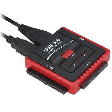 BROBOTIX Convertidor USB V3.0 a IDE/SATA 263809, Compatible con USB 3.0, Soporta SATA III
