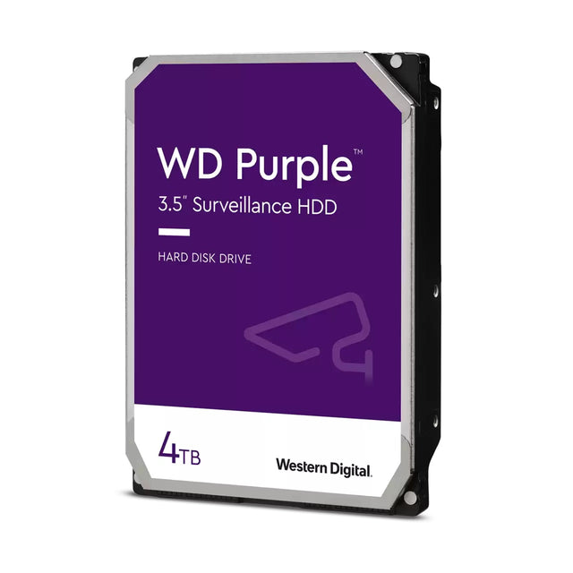 DISCO DURO INTERNO WESTERN DIGITAL 4TB PURPLE 3.5" SATA3256MB 5400RPM WD42PURZ