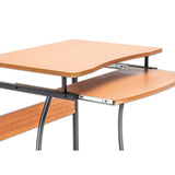 Manhattan Escritorio compacto con bandeja deslizable para teclado Computadora Derecho Oficina en casa Forma rectangular 