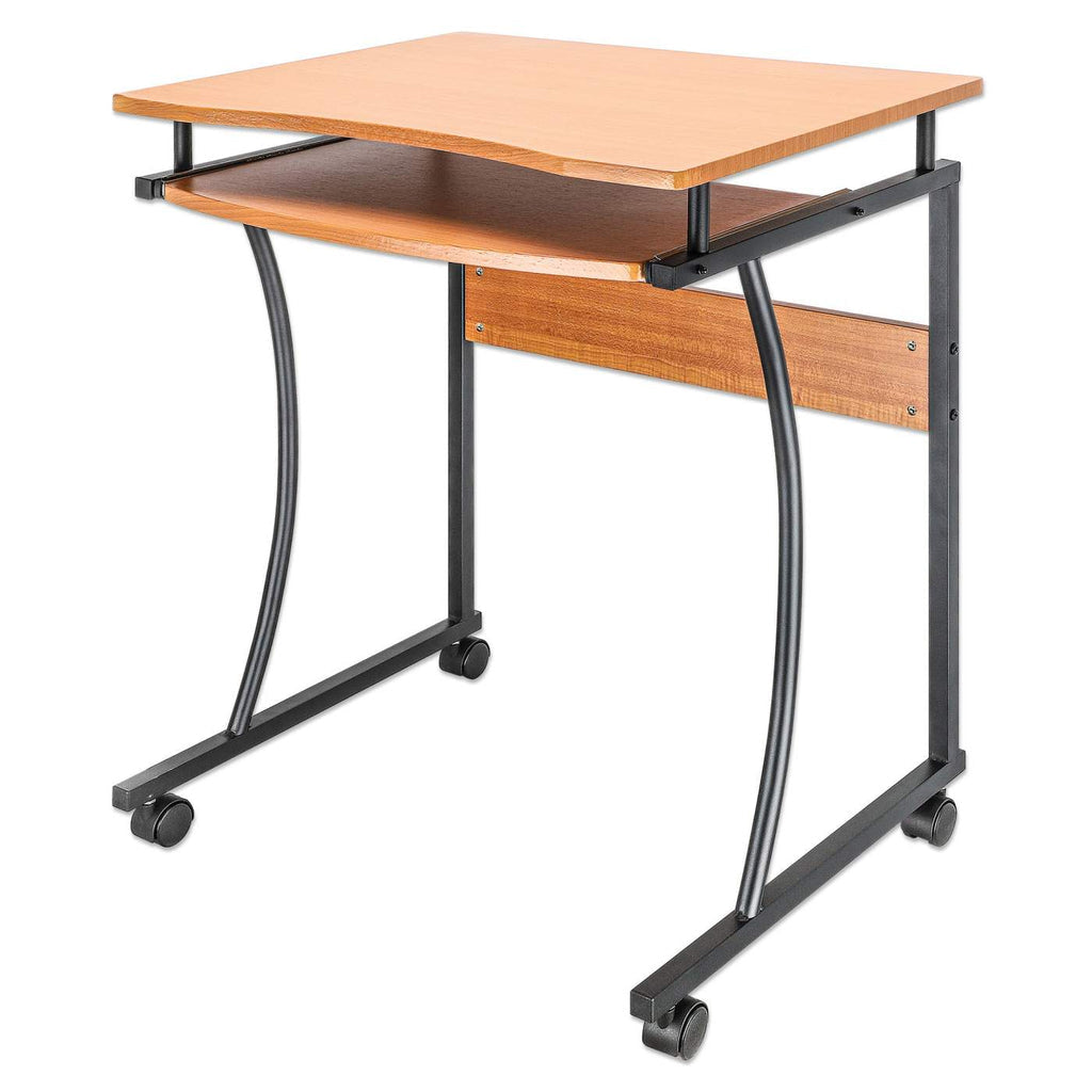Manhattan Escritorio compacto con bandeja deslizable para teclado Computadora Derecho Oficina en casa Forma rectangular 