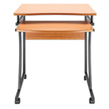 Manhattan Escritorio compacto con bandeja deslizable para teclado Computadora Derecho Oficina en casa Forma rectangular 