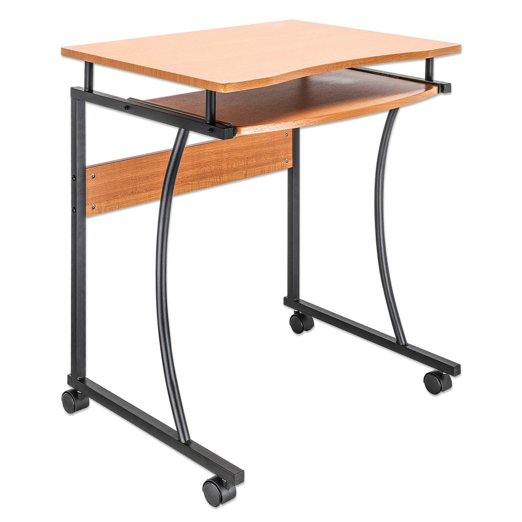 Manhattan Escritorio compacto con bandeja deslizable para teclado Computadora Derecho Oficina en casa Forma rectangular 