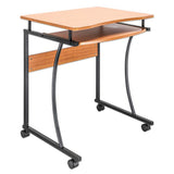 Manhattan Escritorio compacto con bandeja deslizable para teclado Computadora Derecho Oficina en casa Forma rectangular 