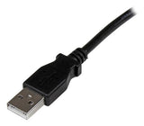StarTech.com Cable Adaptador USB de 1m para Impresora Acodado - 1x USB A Macho - 1x USB B Macho en Ángulo Derecho