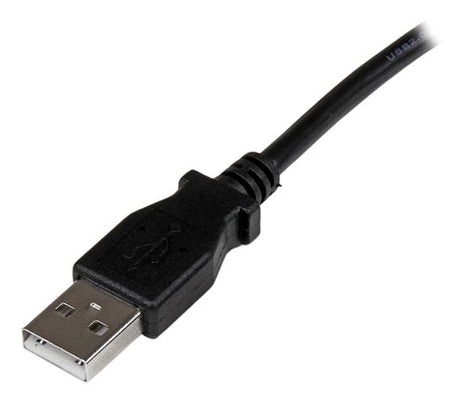 StarTech.com Cable Adaptador USB 2m para Impresora Acodado - 1x USB A Macho - 1x USB B Macho en Ángulo Derecho Cable USB 2.0 USB A USB B Macho