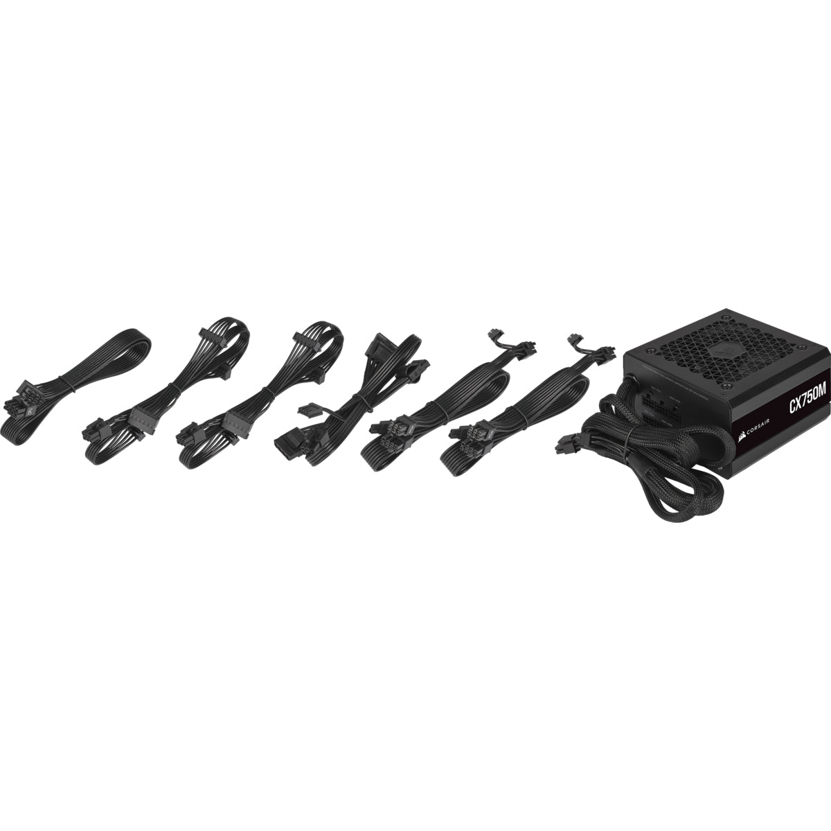 Corsair CX-M CX750M unidad de fuente de alimentación 750 W 24-pines ATX ATX Negro, 100 - 240 V, 130 W, 744 W