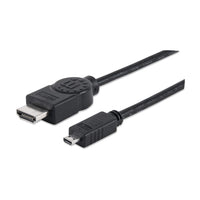 Manhattan Cable HDMI de Alta Velocidad con Canal Ethernet, HDMI Tipo A (Estándar), HDMI Tipo D (Micro), 10.2 Gbit/s