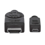Manhattan Cable HDMI de Alta Velocidad con Canal Ethernet, HDMI Tipo A (Estándar), HDMI Tipo D (Micro), 10.2 Gbit/s