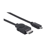 Manhattan Cable HDMI de Alta Velocidad con Canal Ethernet, HDMI Tipo A (Estándar), HDMI Tipo D (Micro), 10.2 Gbit/s