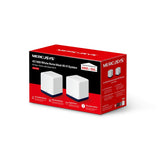 Mercusys Halo H50G (2-pack) Doble banda (2,4 GHz / 5 GHz) Wi-Fi 5 (802.11ac) Blanco 3 Interno, Sistema de malla, 350 m²