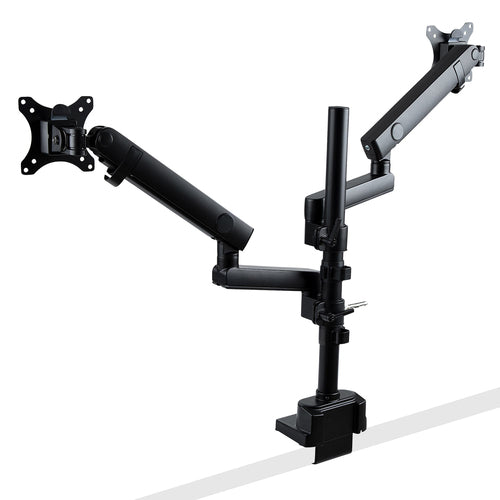 StarTech.com Brazo de Soporte para Dos Monitores - Base Soporte de Movimiento Articulado y Altura Ajustable para 2 Monit