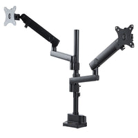 StarTech.com Brazo de Soporte para Dos Monitores - Base Soporte de Movimiento Articulado y Altura Ajustable para 2 Monit