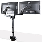 StarTech.com Brazo de Soporte para Dos Monitores - Base Soporte de Movimiento Articulado y Altura Ajustable para 2 Monit