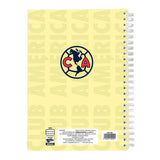 Cuaderno profesional Dietrix First Class dura doble arillo  80 hojas raya Club América modelo Club America amarillo